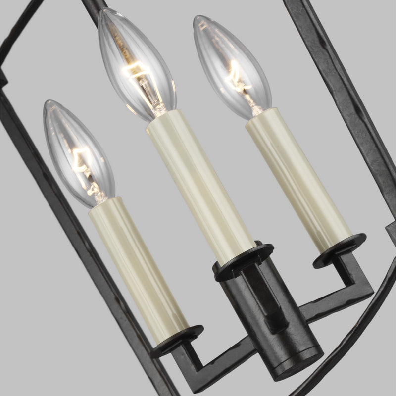Visual Comfort Studio F3321/3SMS Thayer Three Light Lantern, Smith Steel Alternate Image 3.jpg