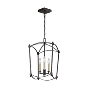 Visual Comfort Studio F3321/3SMS Thayer Three Light Lantern, Smith Steel Main Image.jpg