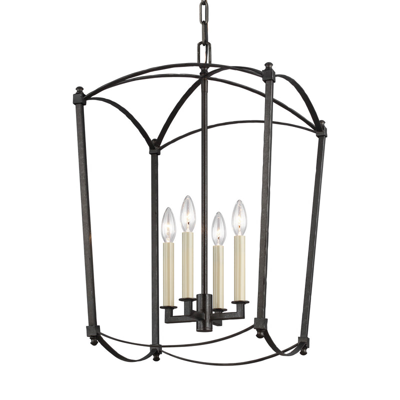 Visual Comfort Studio F3322/4SMS Thayer Four Light Lantern, Smith Steel Alternate Image.jpg