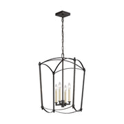 Visual Comfort Studio F3322/4SMS Thayer Four Light Lantern, Smith Steel Main Image.jpg