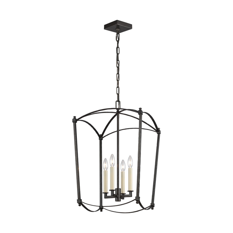 Visual Comfort Studio F3322/4SMS Thayer Four Light Lantern, Smith Steel Main Image.jpg