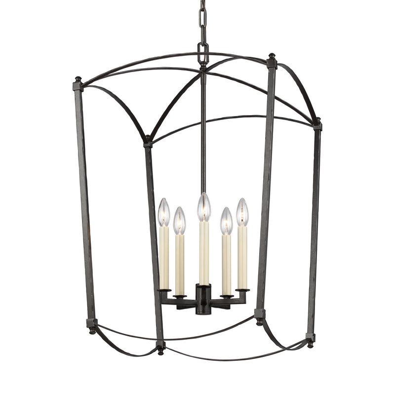 Visual Comfort Studio F3323/5SMS Thayer Five Light Lantern, Smith Steel Alternate Image.jpg