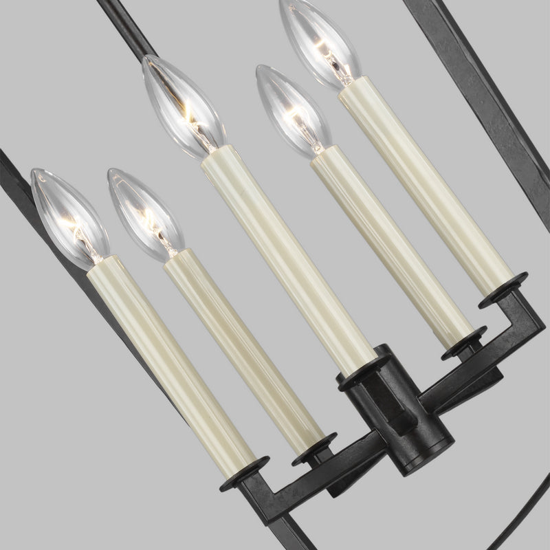 Visual Comfort Studio F3323/5SMS Thayer Five Light Lantern, Smith Steel Alternate Image 3.jpg