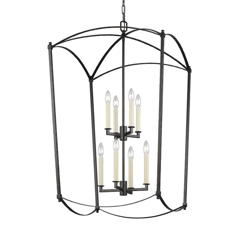 Visual Comfort Studio F3324/8SMS Thayer Eight Light Lantern, Smith Steel Alternate Image.jpg