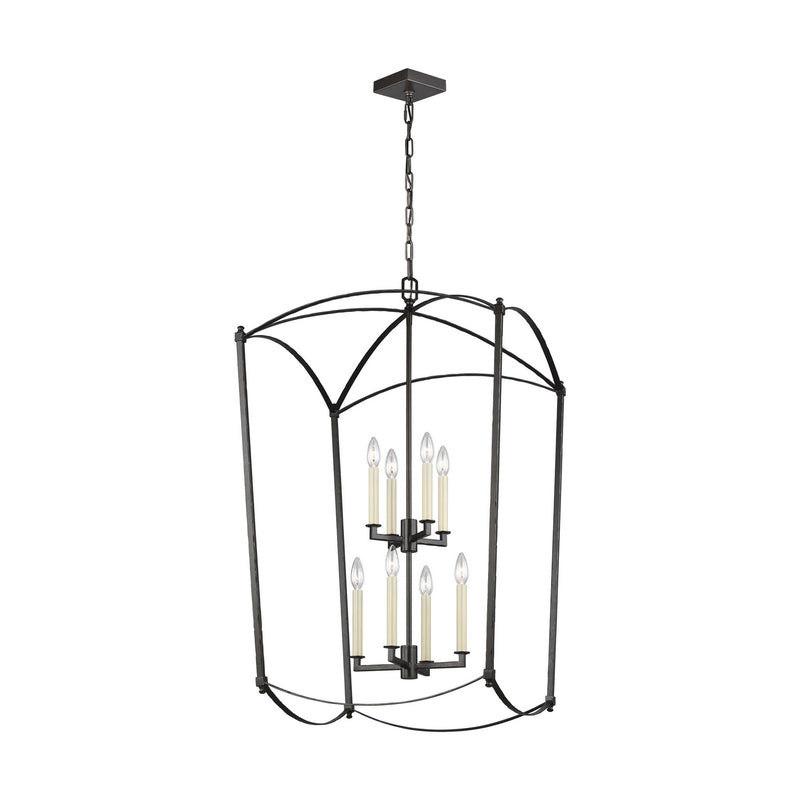 Visual Comfort Studio F3324/8SMS Thayer Eight Light Lantern, Smith Steel Main Image.jpg