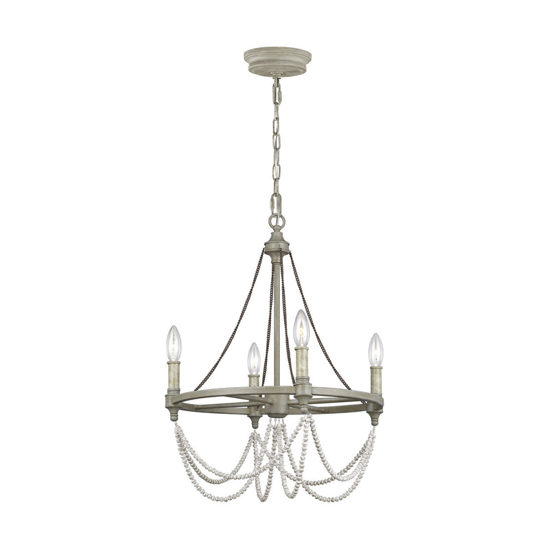 Visual Comfort Studio F3331/4FWO/DWW Beverly Four Light Chandelier, French Washed Oak / Distressed White Wood Main Image.jpg