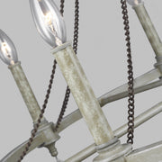 Visual Comfort Studio F3332/8FWO/DWW Beverly Eight Light Chandelier, French Washed Oak / Distressed White Wood Alternate Image 2.jpg