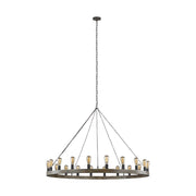 Visual Comfort Studio F3933/20WOW/AF Avenir 20 Light Chandelier, Weathered Oak Wood / Antique Forged Iron Main Image.jpg