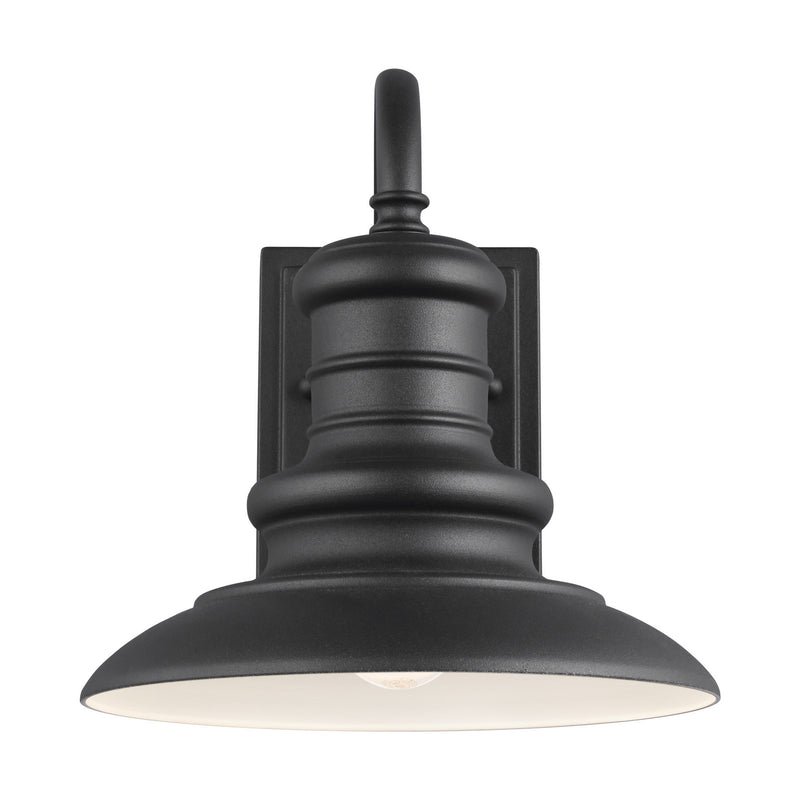 Generation Lighting OL8600TXB Redding Station One Light Outdoor Wall Lantern, Textured Black Alternate Image.jpg