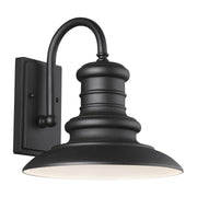 Generation Lighting OL8601TXB Redding Station One Light Outdoor Wall Lantern, Textured Black Main Image.jpg