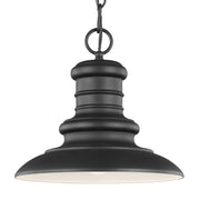 Generation Lighting OL8904TXB Redding Station One Light Outdoor Pendant, Textured Black Alternate Image.jpg