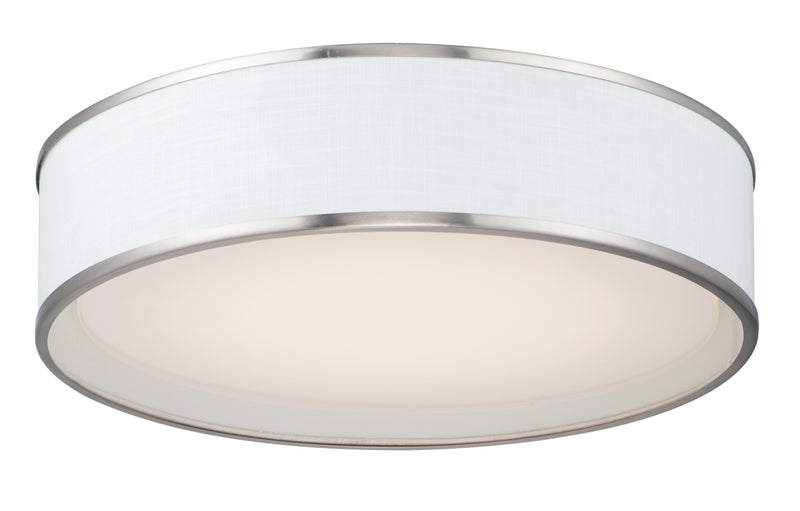Maxim 10223WLSN Prime LED Flush Mount, Satin Nickel Main Image.jpg