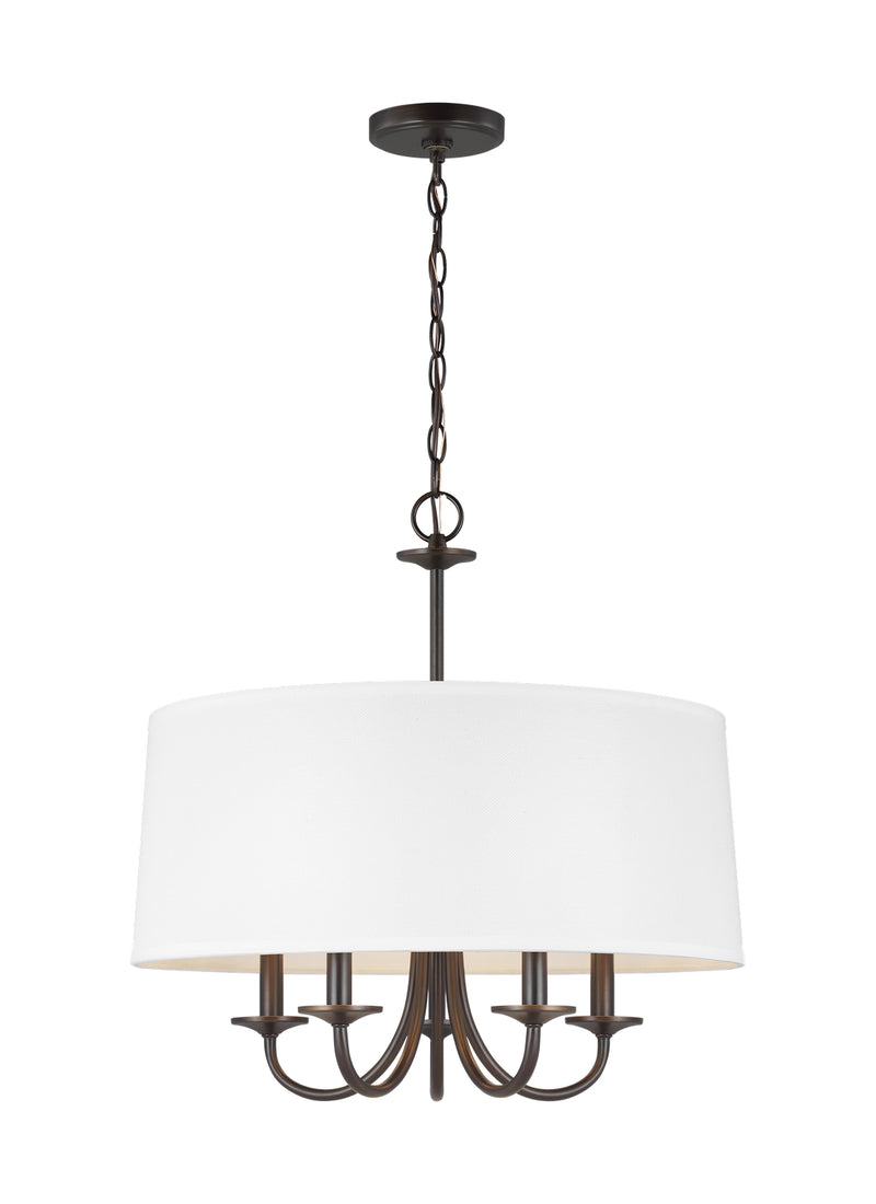 Generation Lighting 3320205-710 Seville Five Light Chandelier, Bronze Main Image.jpg