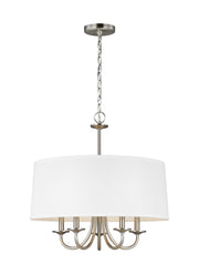 Generation Lighting 3320205-962 Seville Five Light Chandelier, Brushed Nickel Main Image.jpg