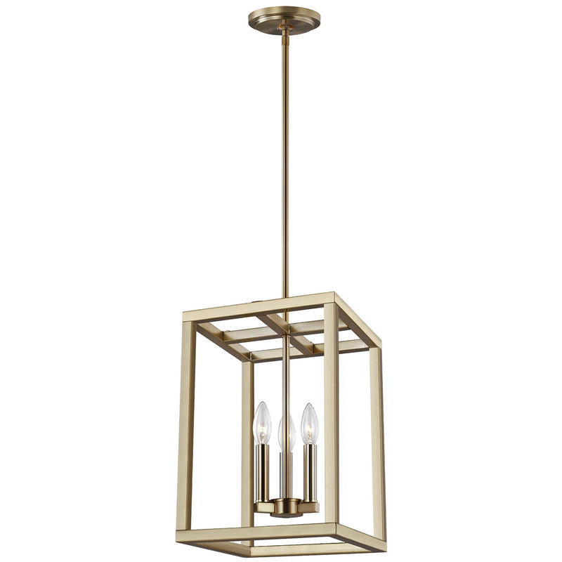 Generation Lighting 5134503EN-848 Moffet Street Three Light Hall / Foyer, Satin Brass Main Image.jpg