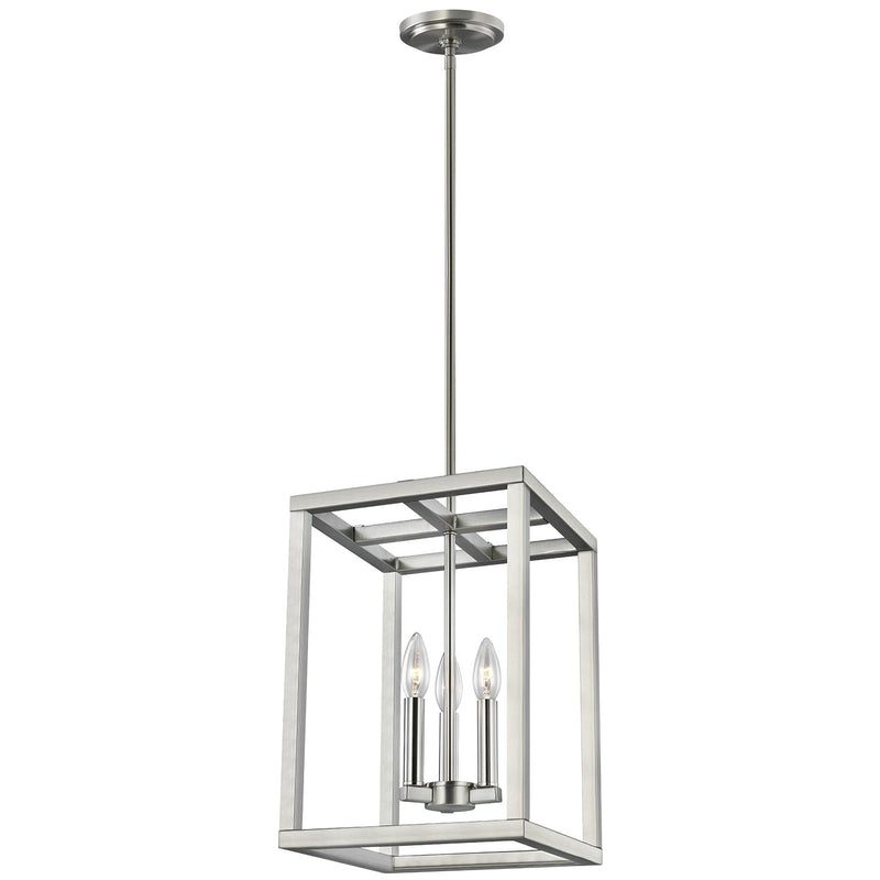 Generation Lighting 5134503EN-962 Moffet Street Three Light Hall / Foyer, Brushed Nickel Main Image.jpg