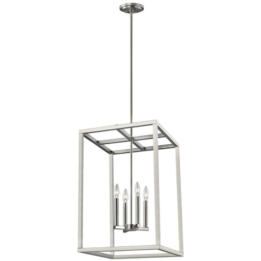 Generation Lighting 5134504-962 Moffet Street Four Light Hall / Foyer Pendant, Brushed Nickel Main Image.jpg