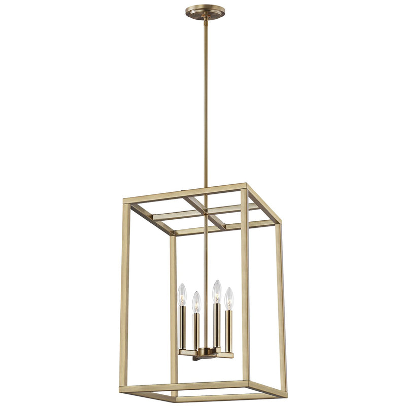 Generation Lighting 5134504EN-848 Moffet Street Four Light Hall / Foyer, Satin Brass Main Image.jpg