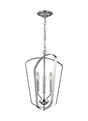 Generation Lighting 5134903-05 Romee Three Light Hall / Foyer Pendant, Chrome Main Image.jpg