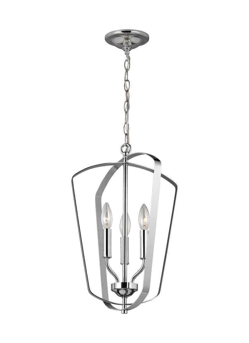 Generation Lighting 5134903-05 Romee Three Light Hall / Foyer Pendant, Chrome Main Image.jpg