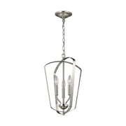 Generation Lighting 5134903-962 Romee Three Light Hall / Foyer Pendant, Brushed Nickel Main Image.jpg