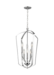 Generation Lighting 5134906-05 Romee Six Light Hall / Foyer Pendant, Chrome Main Image.jpg