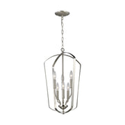 Generation Lighting 5134906-962 Romee Six Light Hall / Foyer Pendant, Brushed Nickel Main Image.jpg