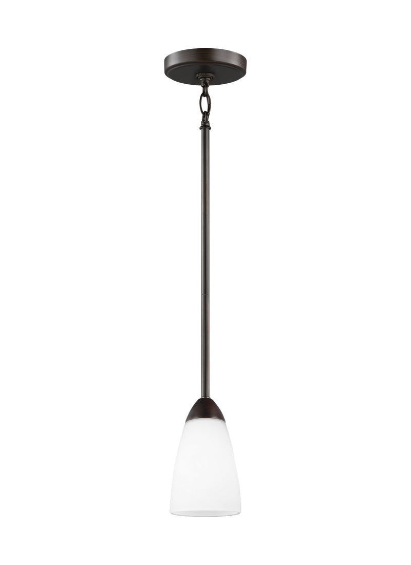 Generation Lighting 6120201-710 Seville One Light Mini-Pendant, Bronze Main Image.jpg