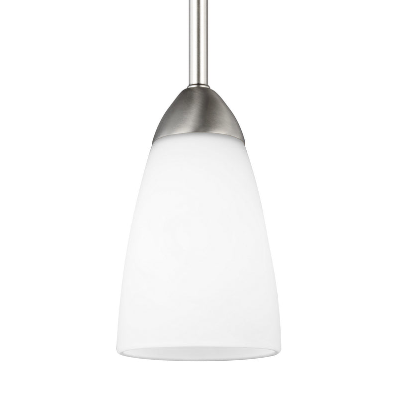Generation Lighting 6120201-962 Seville One Light Mini-Pendant, Brushed Nickel Alternate Image.jpg