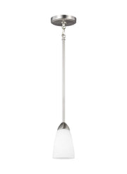 Generation Lighting 6120201EN3-962 Seville One Light Mini-Pendant, Brushed Nickel Main Image.jpg