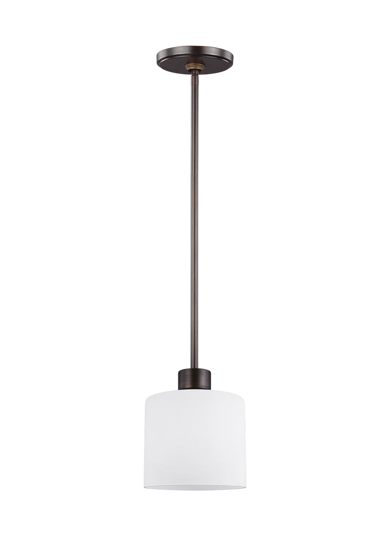 Generation Lighting 6128801-710 Canfield One Light Mini-Pendant, Bronze Main Image.jpg