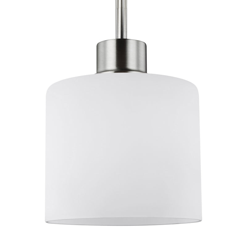 Generation Lighting 6128801EN3-962 Canfield One Light Mini-Pendant, Brushed Nickel Alternate Image.jpg