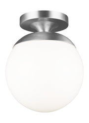 Visual Comfort Studio 7518EN3-04 Leo - Hanging Globe One Light Wall / Ceiling Semi-Flush Mount, Satin Aluminum Main Image.jpg