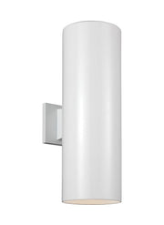 Visual Comfort Studio 8313902-15 Outdoor Cylinders Two Light Outdoor Wall Lantern, White Main Image.jpg