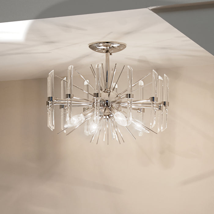 Kichler 44277PN Eris Four Light Semi Flush Mount, Polished Nickel Alternate Image 9.jpg