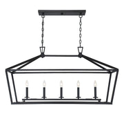 Savoy House 1-324-5-44 Five Light Linear Chandelier, Classic Bronze