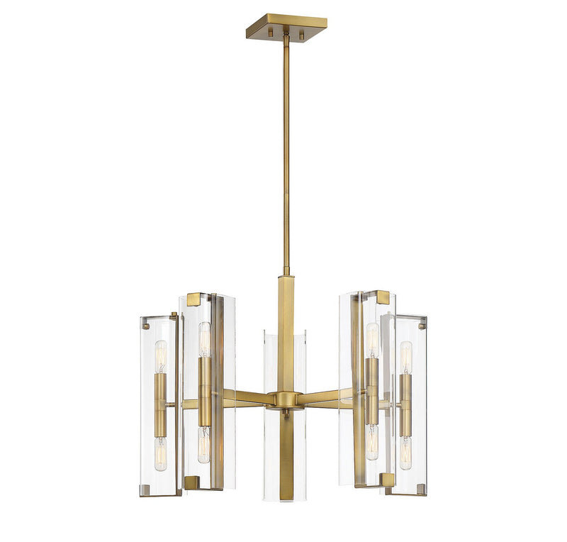Savoy House 1-9772-10-322 Ten Light Chandelier, Warm Brass (3)