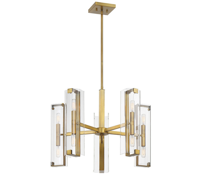 Savoy House 1-9772-10-322 Ten Light Chandelier, Warm Brass (4)