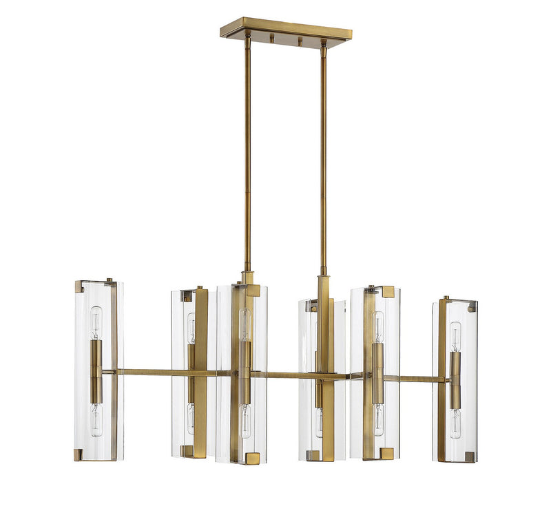 Savoy House 1-9773-12-322 12 Light Chandelier, Warm Brass (3)
