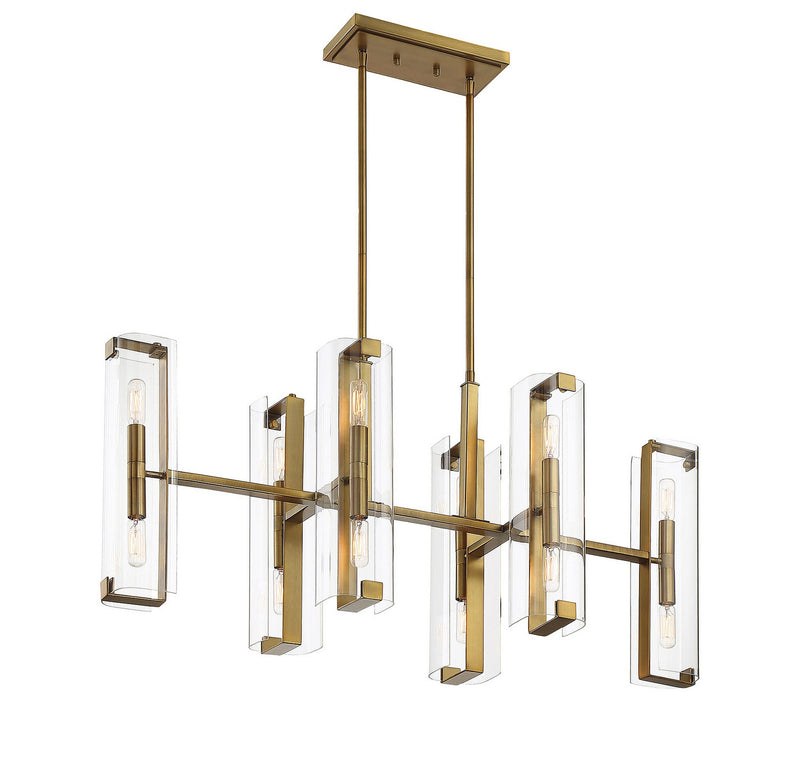 Savoy House 1-9773-12-322 12 Light Chandelier, Warm Brass (5)