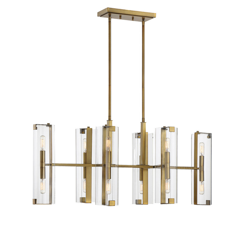 Savoy House 1-9773-12-322 12 Light Chandelier, Warm Brass