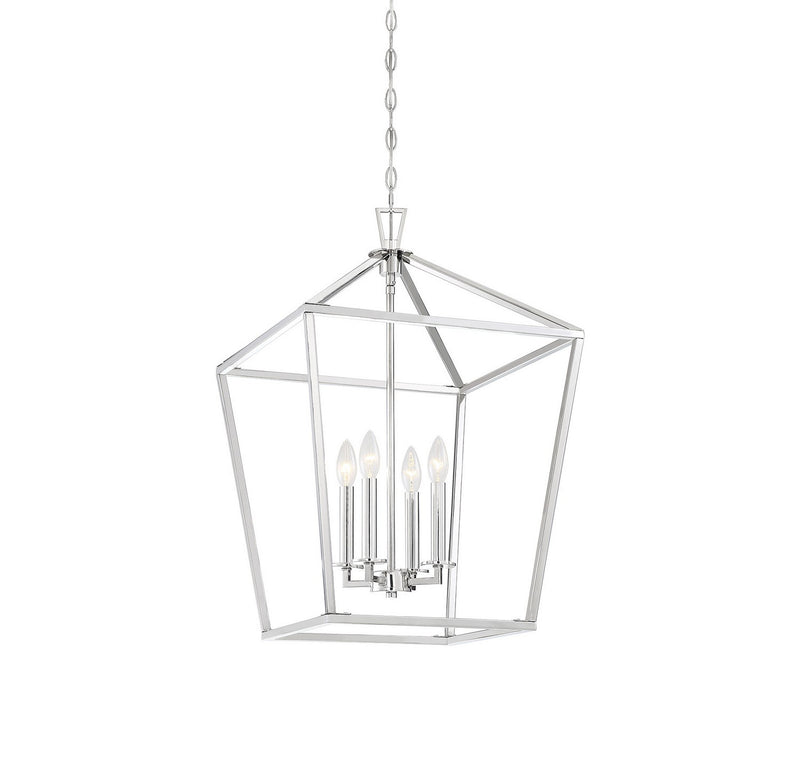 Savoy House 3-321-4-109 Four Light Pendant, Polished Nickel (4)