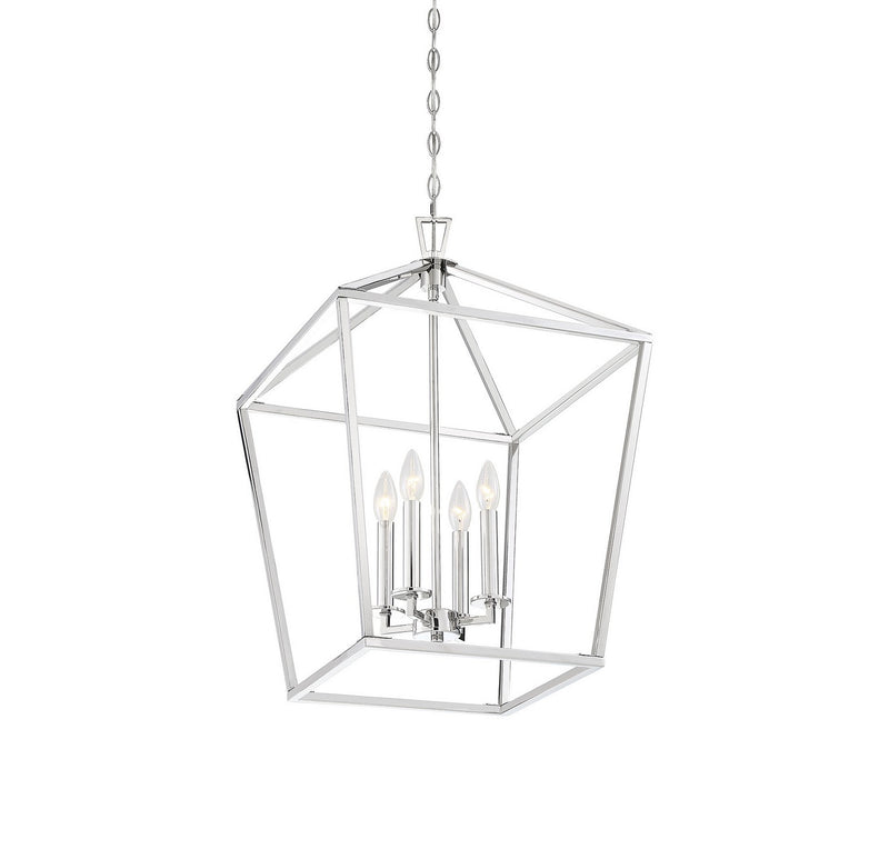 Savoy House 3-321-4-109 Four Light Pendant, Polished Nickel (5)
