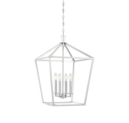 Savoy House 3-321-4-109 Four Light Pendant, Polished Nickel