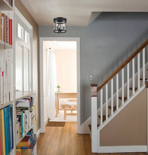 Savoy House 6-1043-3-BK Three Light Semi-Flush Mount, Black (2)