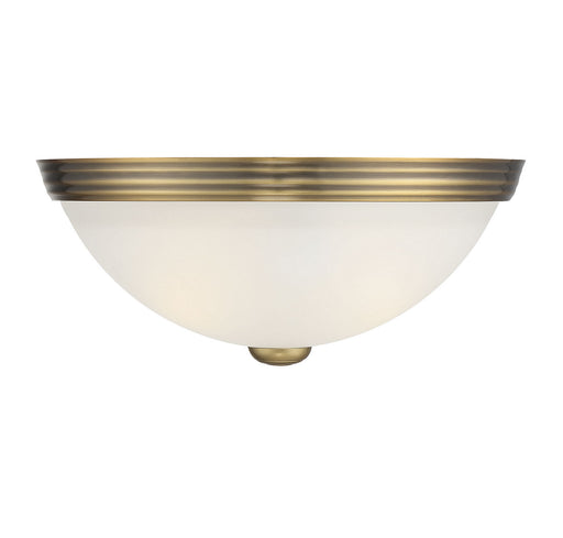Savoy House 6-780-11-322 Two Light Flush Mount, Warm Brass