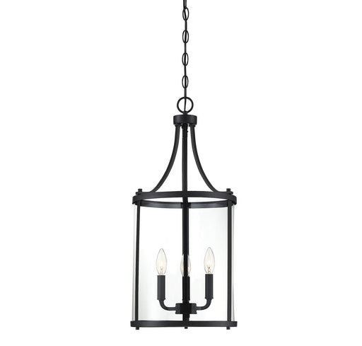 Savoy House 7-1040-3-BK Three Light Foyer Pendant, Black