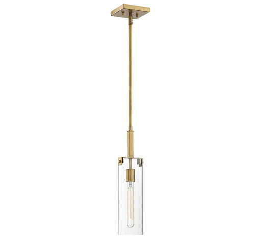 Savoy House 7-9770-1-322 One Light Mini Pendant, Warm Brass