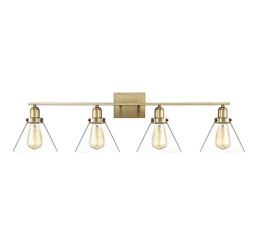 Savoy House 8-9130-4-322 Four Light Bath Bar, Warm Brass
