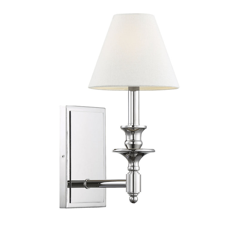 Savoy House 9-0700-1-109 One Light Wall Sconce, Polished Nickel (2)